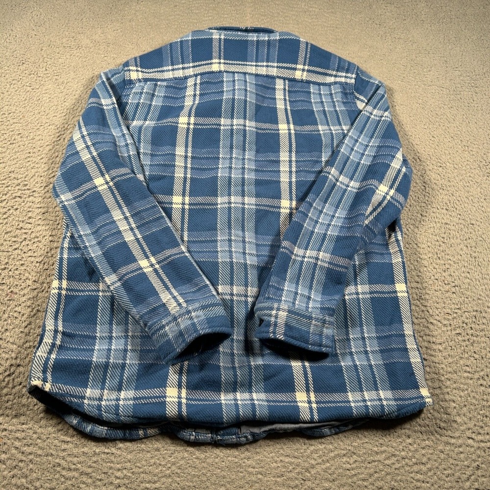 L.L. Bean Blue and White Plaid Casual Button-Down Shirt - Picture 2 of 8